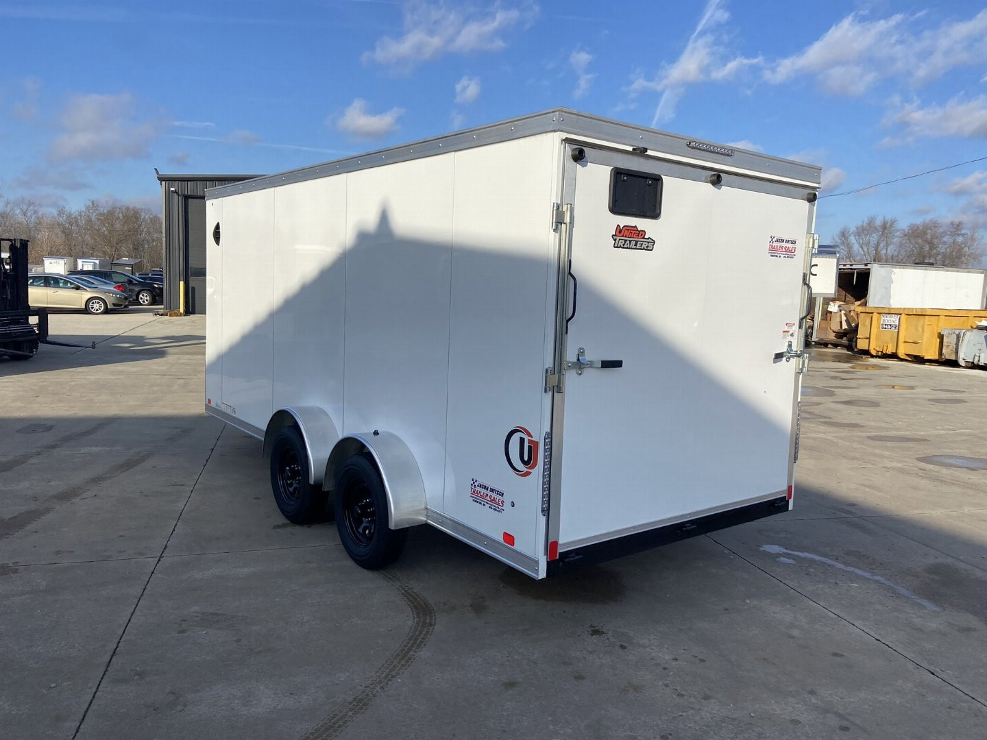 New United UJ-S 7x16 V-Nose Enclosed Cargo Trailer