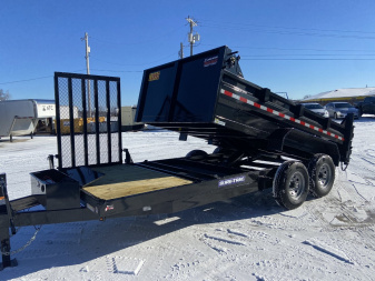 New Sure-Trac 82"x12' (+4) Scissor Dump Trailer