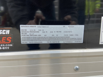 New United UJ 7x12 V-Nose Enclosed Cargo Trailer
