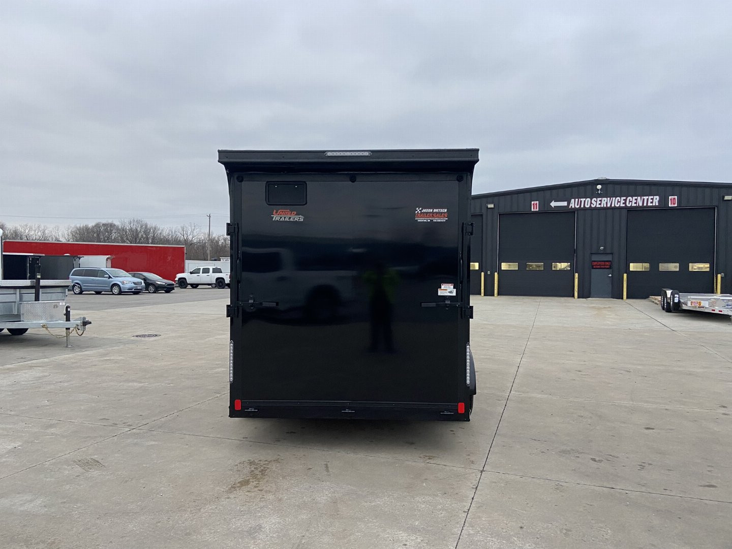 New United UJ 7x16 V-Nose Enclosed Cargo Trailer