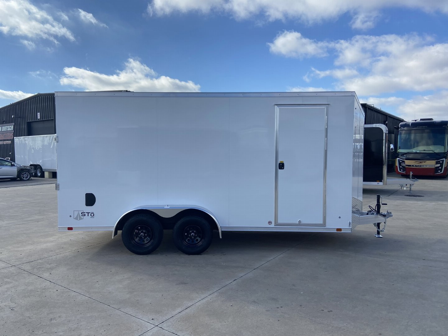New ATC STō 400 7x16 Aluminum V-Nose Enclosed Cargo Trialer