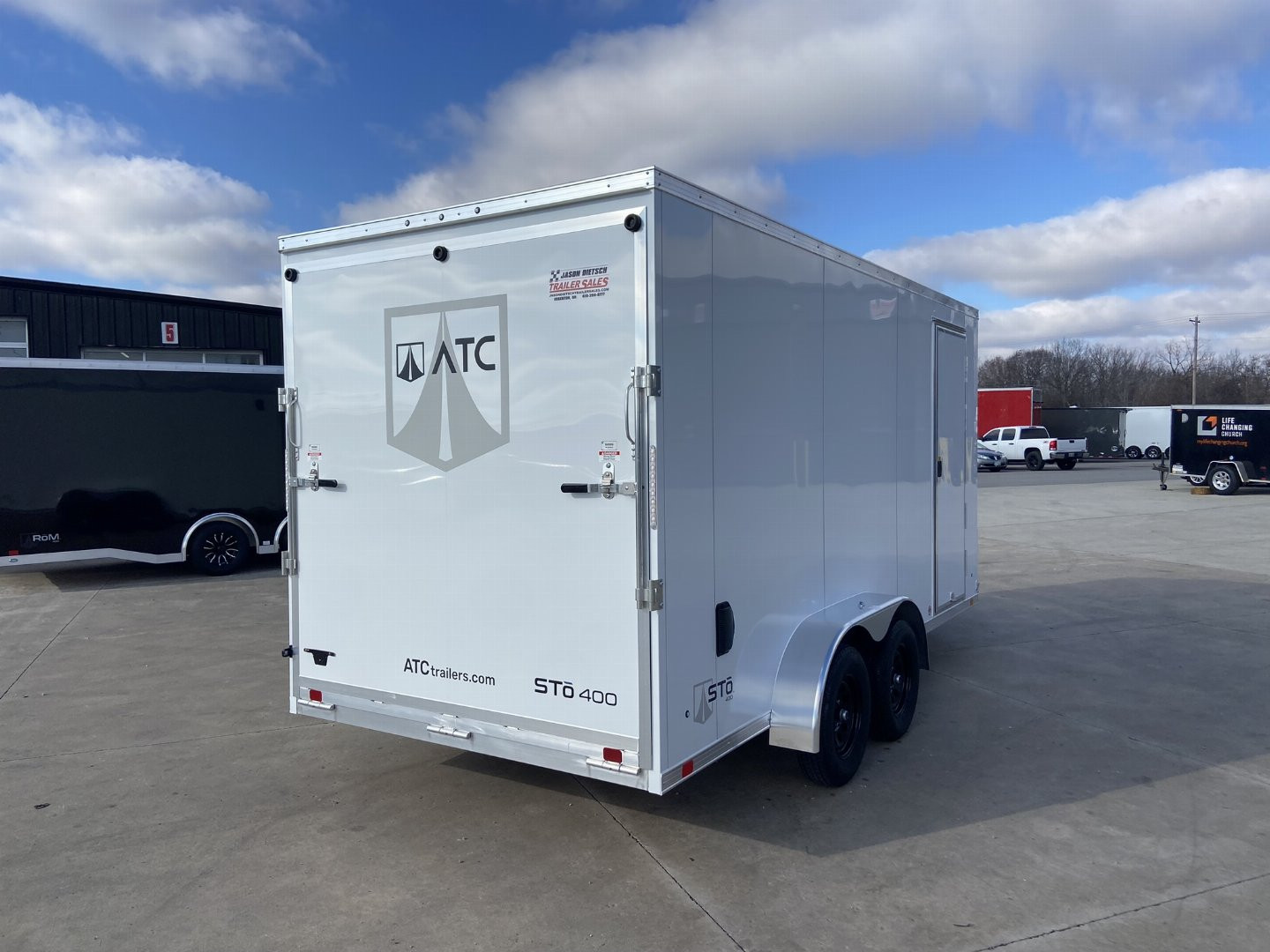 New ATC STō 400 7x16 Aluminum V-Nose Enclosed Cargo Trialer