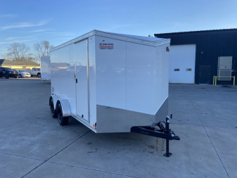 New United UJ-S 7x14 V-Nose Enclosed Cargo Trailer