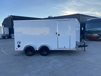 New United UJ-S 7x14 V-Nose Enclosed Cargo Trailer