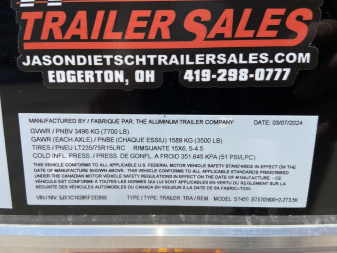 New ATC STO 7.5x16 Aluminum Enclosed Cargo Trailer