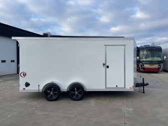 New United UJ 7x16 V-Nose Enclosed Cargo Trailer