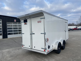 New United UJ 7x16 V-Nose Enclosed Cargo Trailer