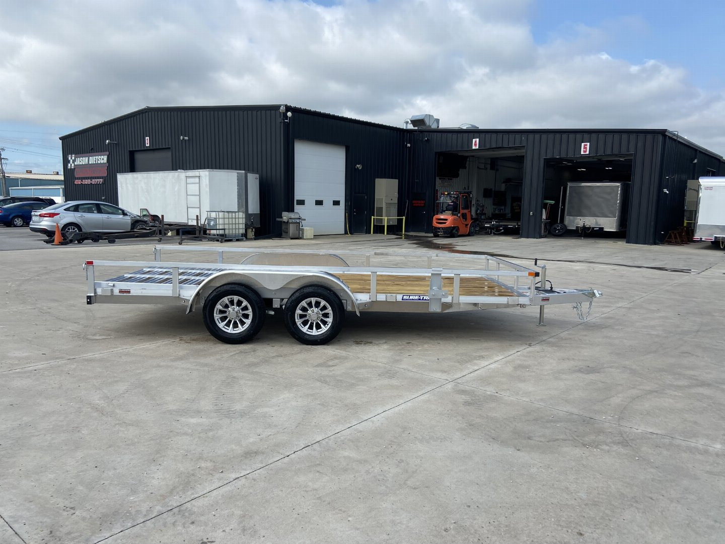 New Sure-Trac 7x16 Aluminum Tube Top Utility Trailer
