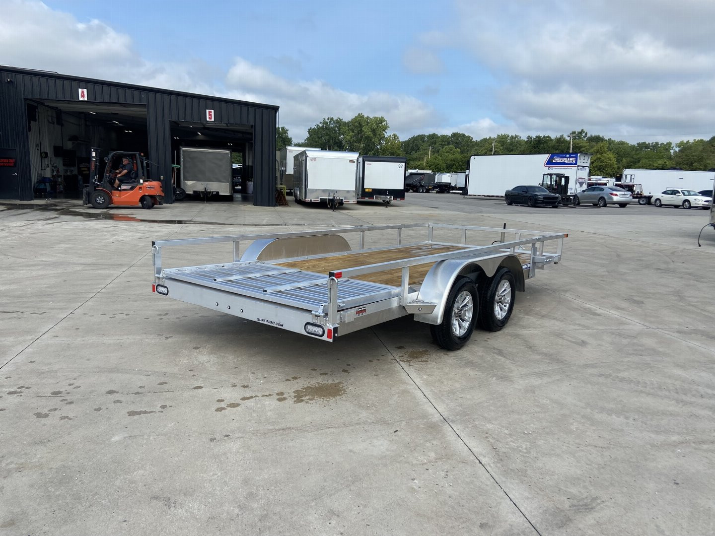 New Sure-Trac 7x16 Aluminum Tube Top Utility Trailer