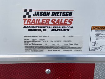 New United USH 8.5x28 Racing Trailer