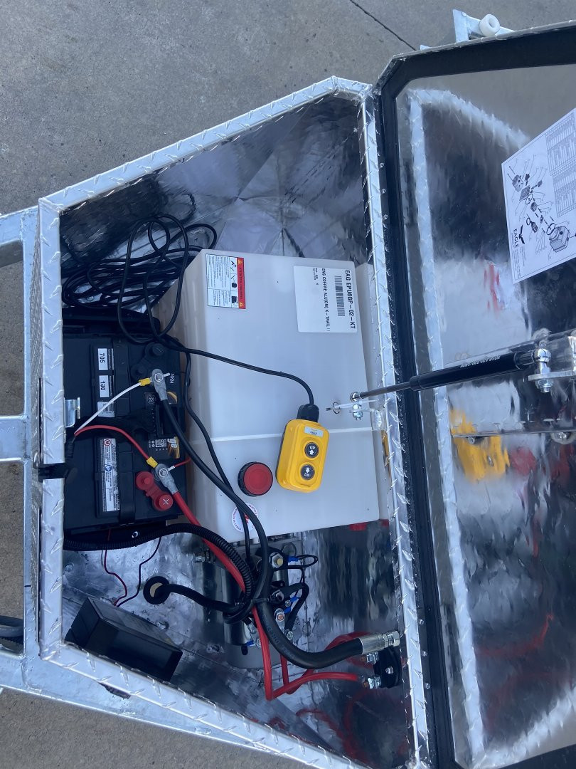 New K-Trail 6x12 Galvanized Dump Trailer