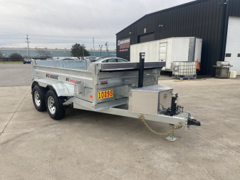 New K-Trail 6x10 Galvanized Dump Trailer
