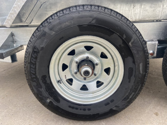 New K-Trail 6x10 Galvanized Dump Trailer