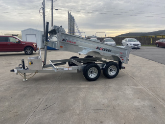 New K-Trail 6x10 Galvanized Dump Trailer