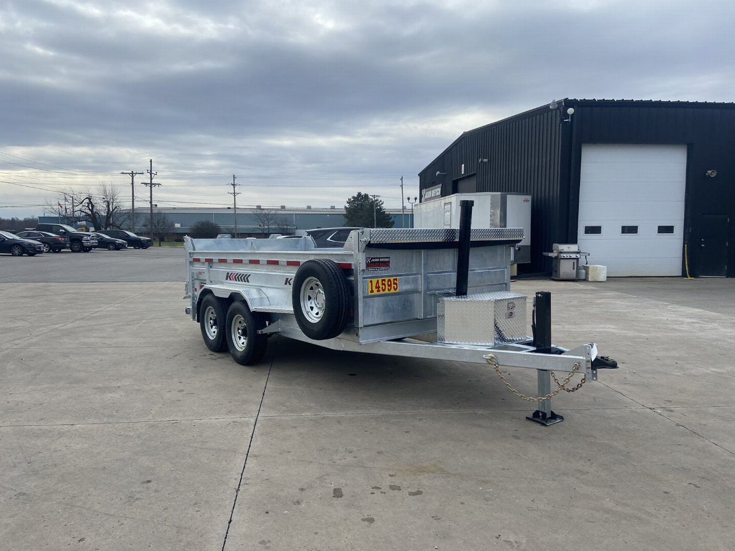 New K-Trail 82"x14' Galvanized Dump Trailer