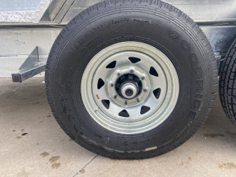 New K-Trail 82"x14' Galvanized Dump Trailer