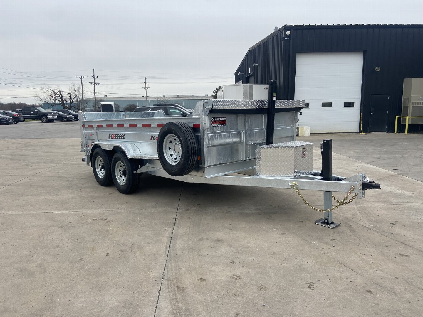 New K-Trail 82"x14' Galvanized Dump Trailer