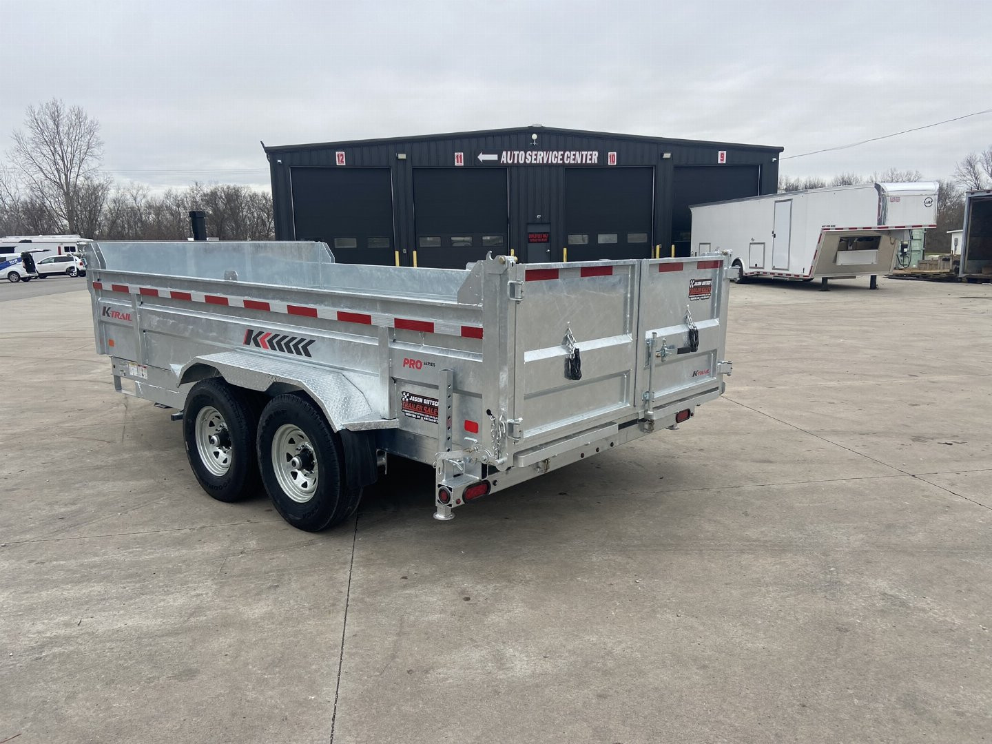 New K-Trail 82"x14' Galvanized Dump Trailer