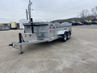 New K-Trail 82"x14' Galvanized Dump Trailer