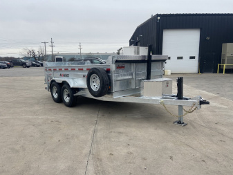 New K-Trail 82"x14' Galvanized Dump Trailer