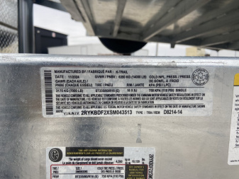 New K-Trail 82"x14' Galvanized Dump Trailer