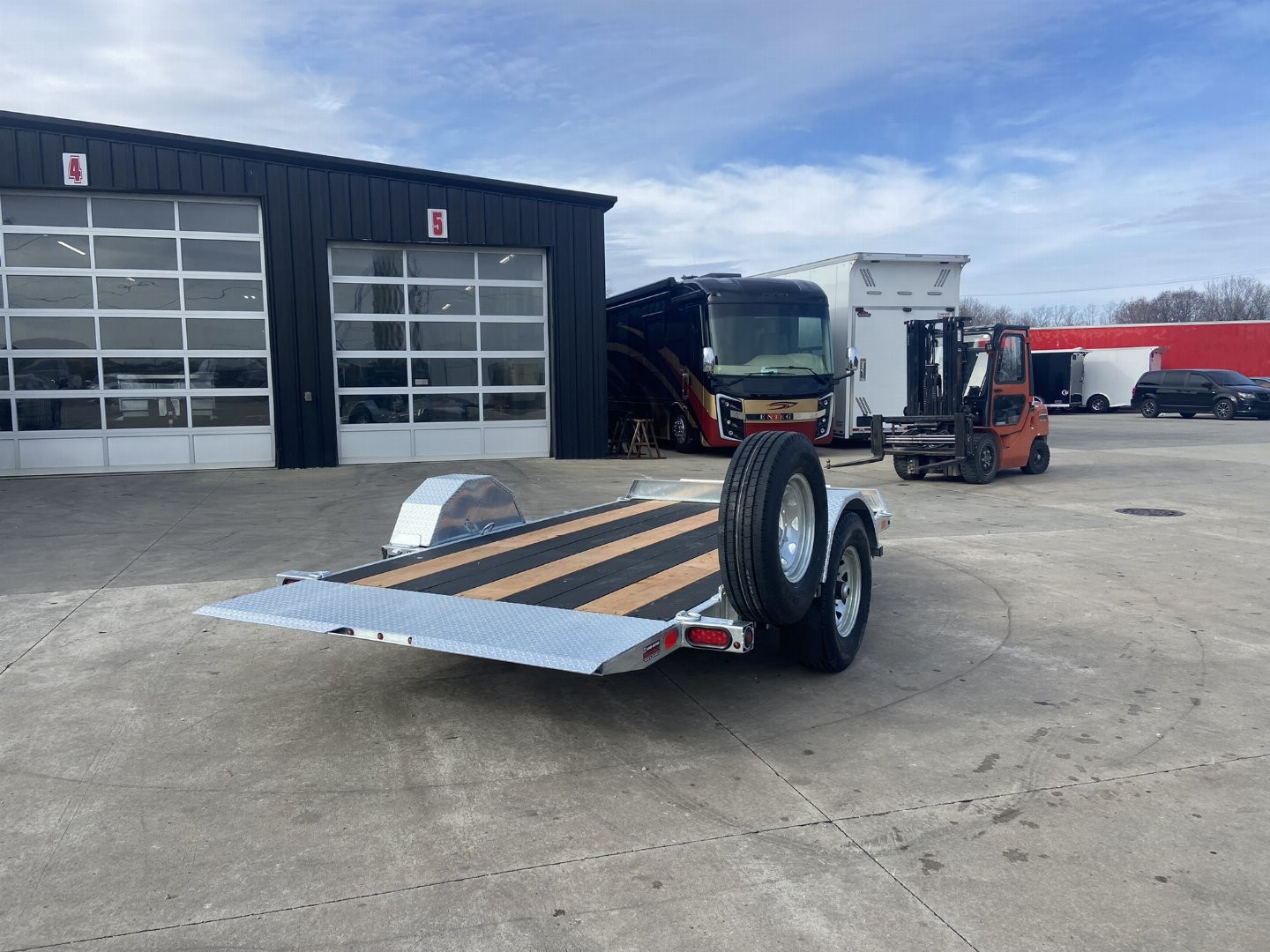 New K-Trail 78"x12' Galvanized Tilt Trailer