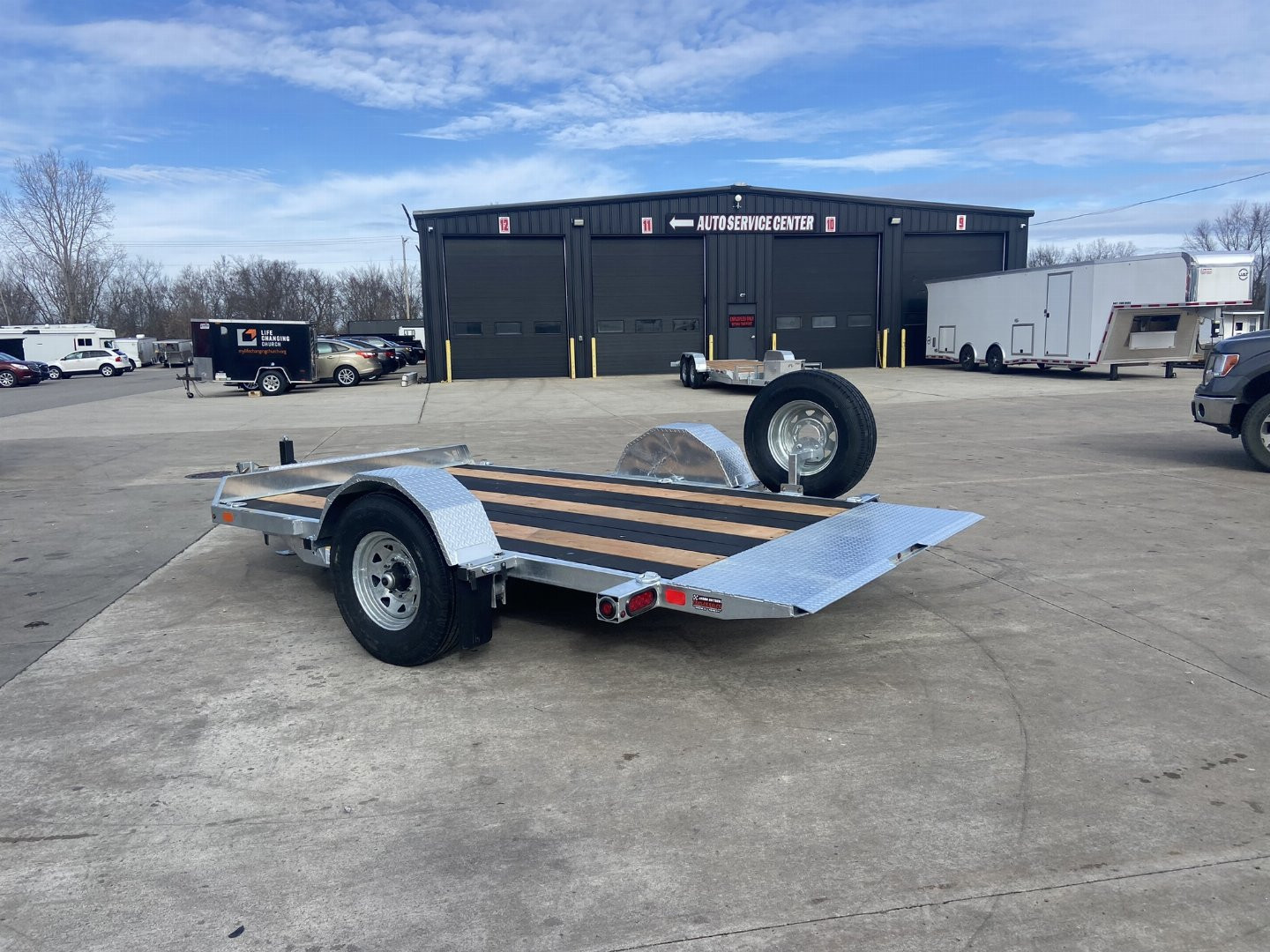 New K-Trail 78"x12' Galvanized Tilt Trailer