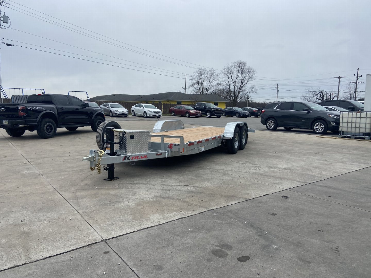 New K-Trail 80"x20' Galvanized Tilt Trailer