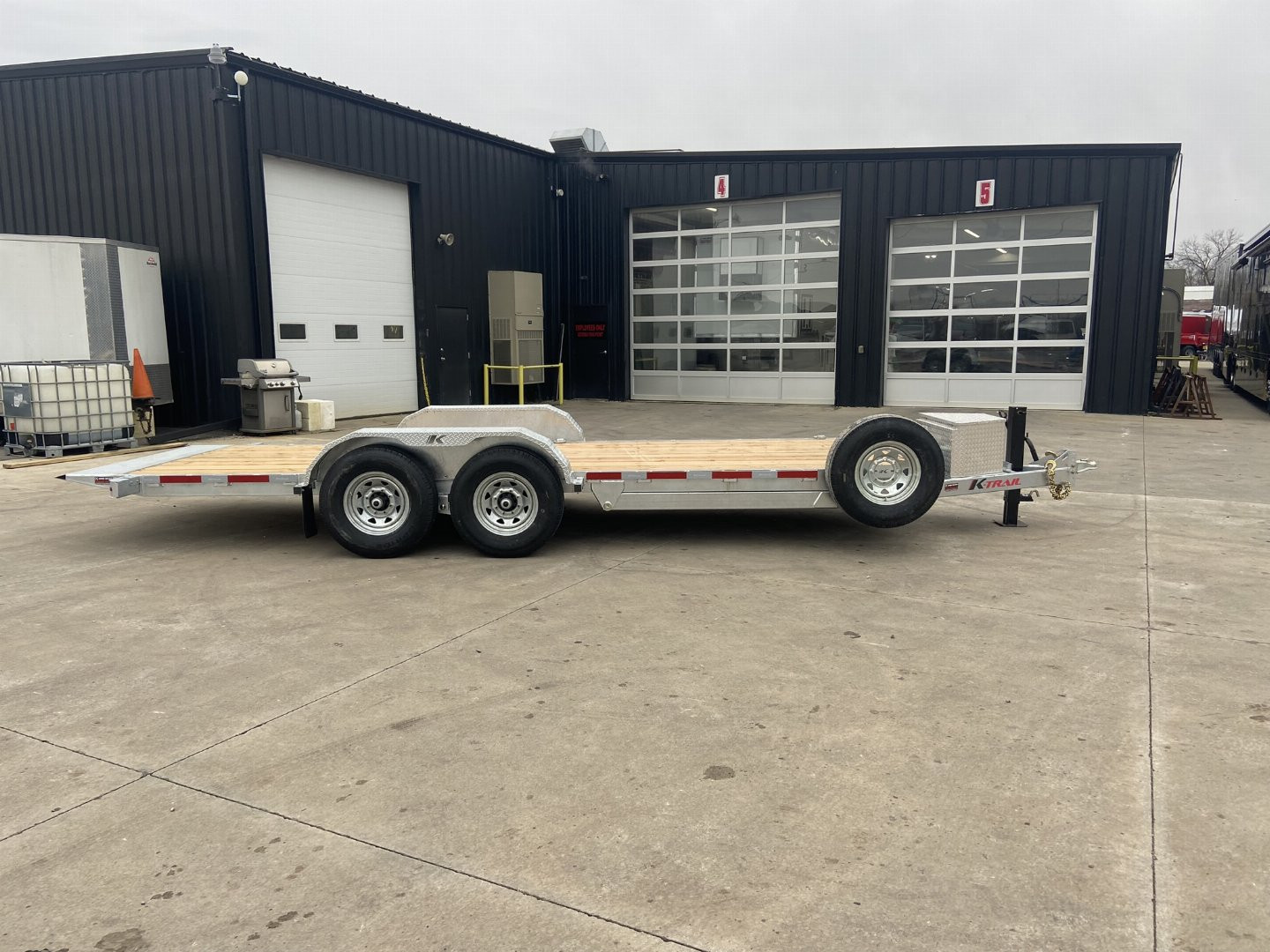New K-Trail 80"x20' Galvanized Tilt Trailer