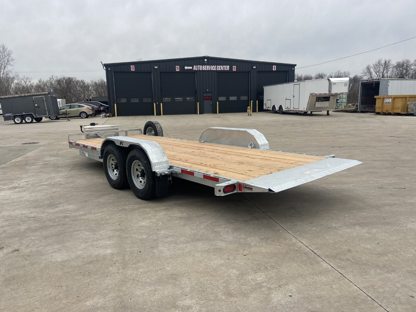 New K-Trail 80"x20' Galvanized Tilt Trailer