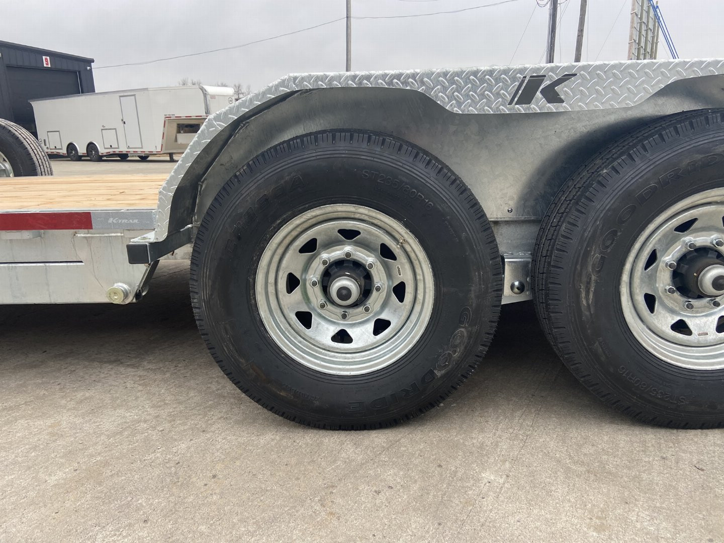 New K-Trail 80"x20' Galvanized Tilt Trailer