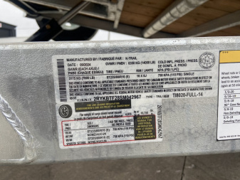 New K-Trail 80"x20' Galvanized Tilt Trailer