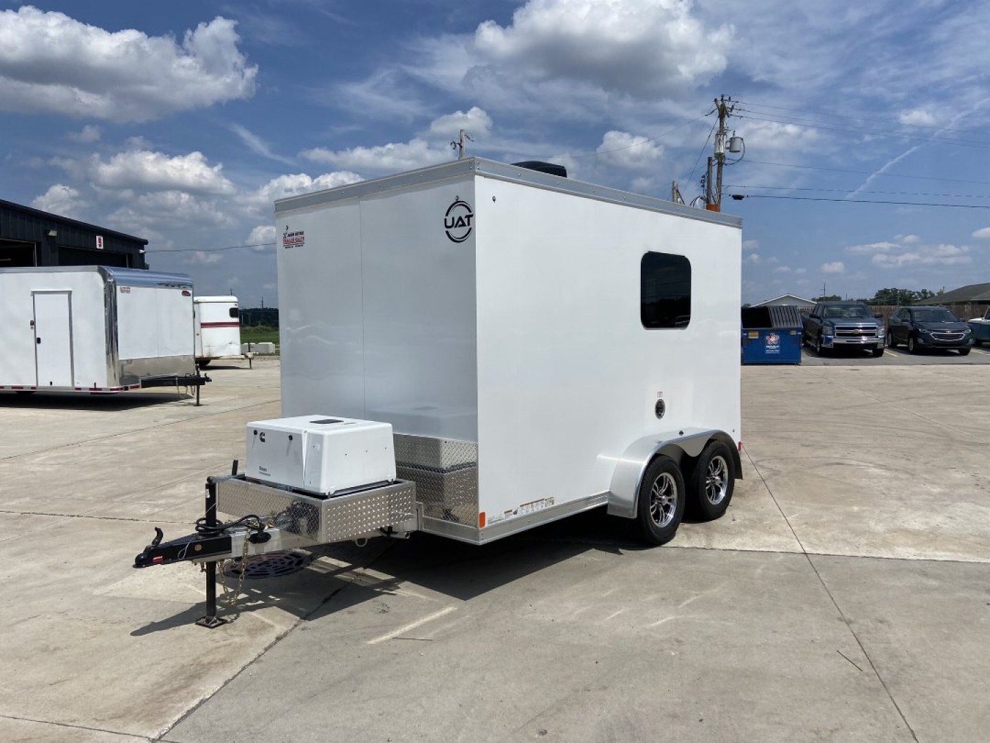 New United UAT 7x12 Aluminum Fiber Splicing Trailer