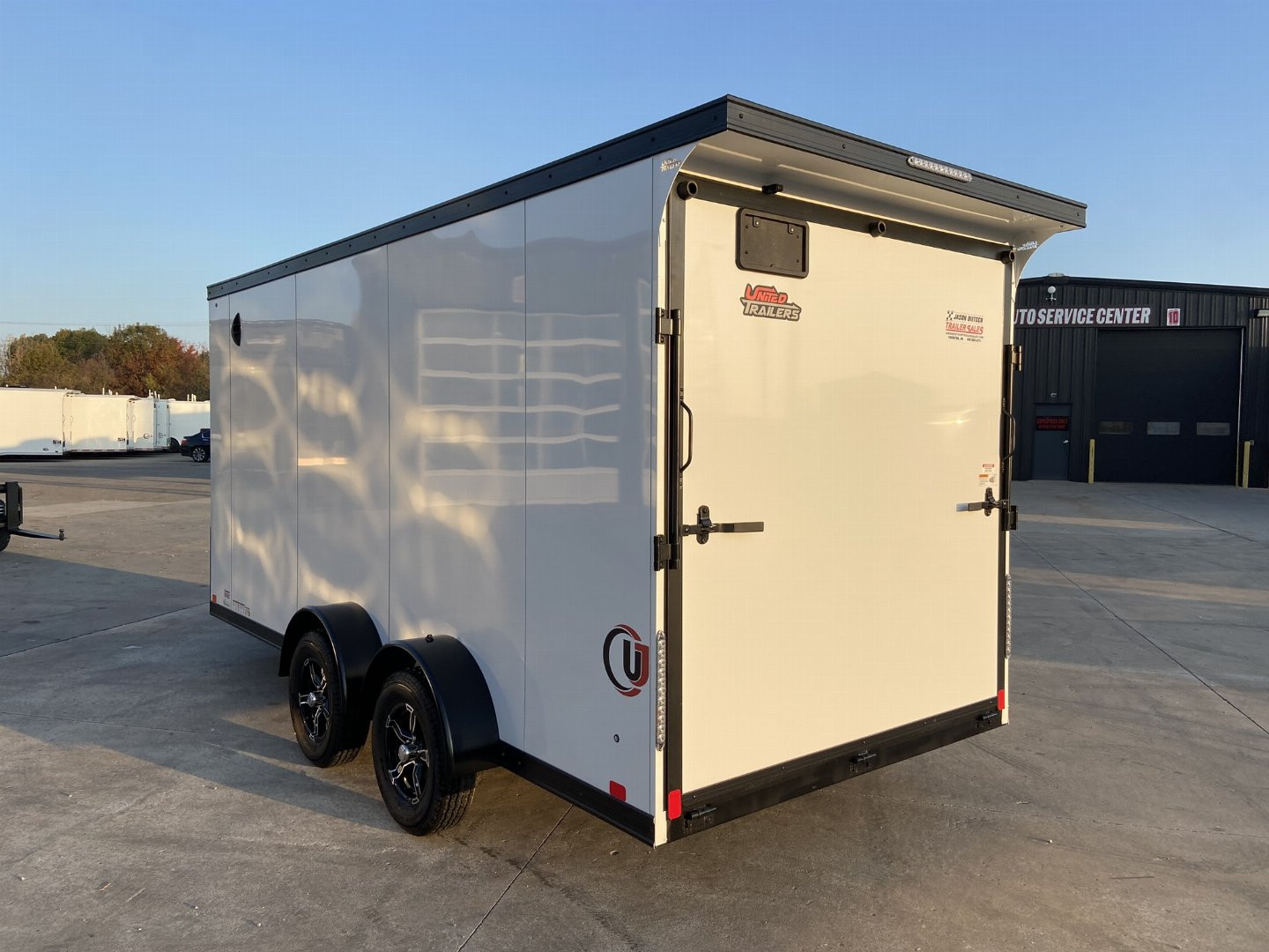 New United UJ 7x16 V-Nose Enclosed Cargo Trailer