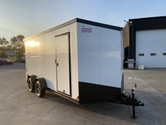 New United UJ 7x16 V-Nose Enclosed Cargo Trailer
