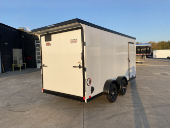 New United UJ 7x16 V-Nose Enclosed Cargo Trailer