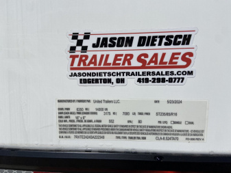 New United CLA 8.5x24 Racing Trailer