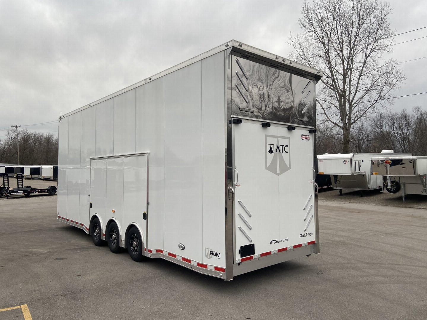 New 30' Aluminum Stacker Racing Trailer - ATC RōM 900