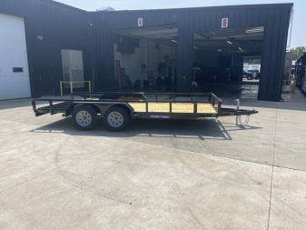 New Sure-Trac 7x16 Tube Top Utility Trailer 7K Tandem