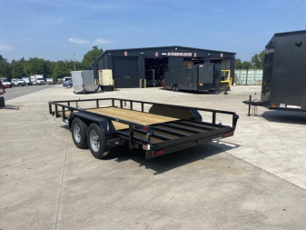 New Sure-Trac 7x16 Tube Top Utility Trailer 7K Tandem