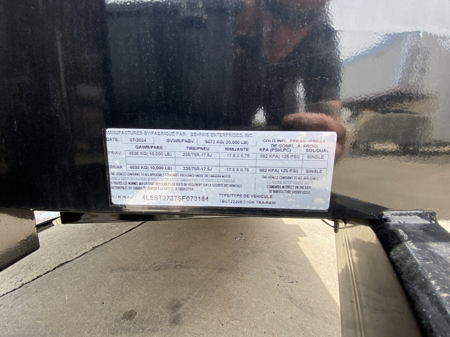 New Behnke 16+6 Partial Tilt Equipment Trailer 20K