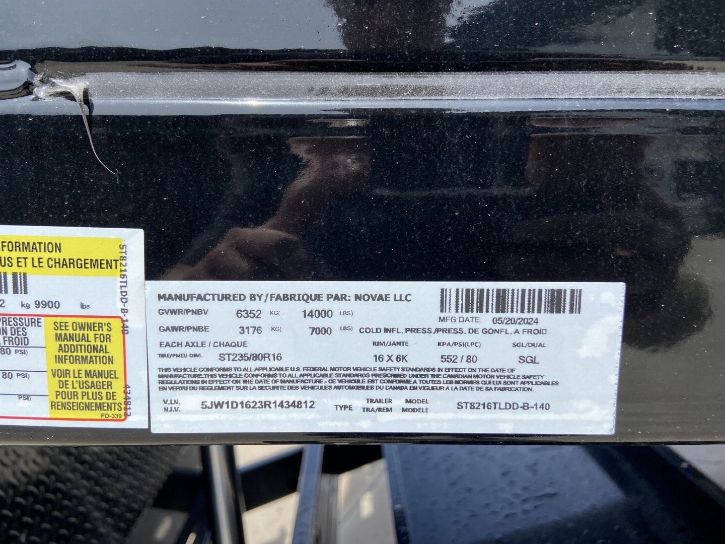 New Sure-Trac 82"x16' Dump Trailer