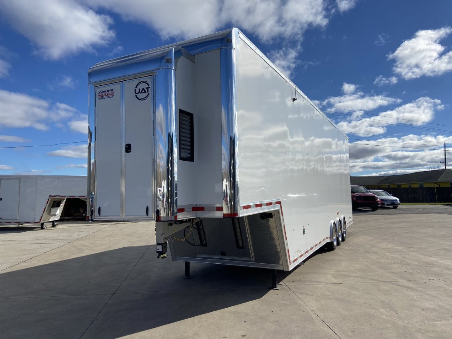 New 38' Aluminum Gooseneck Stacker Racing Trailer - United UATGN