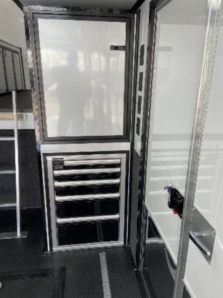 New 38' Aluminum Gooseneck Stacker Racing Trailer - United UATGN