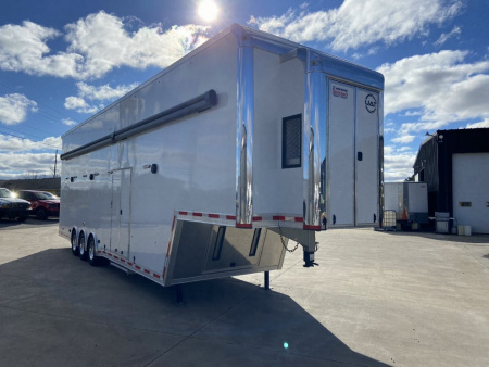 New 38' Aluminum Gooseneck Stacker Racing Trailer - United UATGN