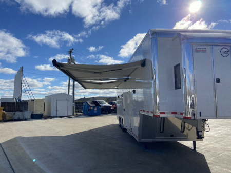 New 38' Aluminum Gooseneck Stacker Racing Trailer - United UATGN