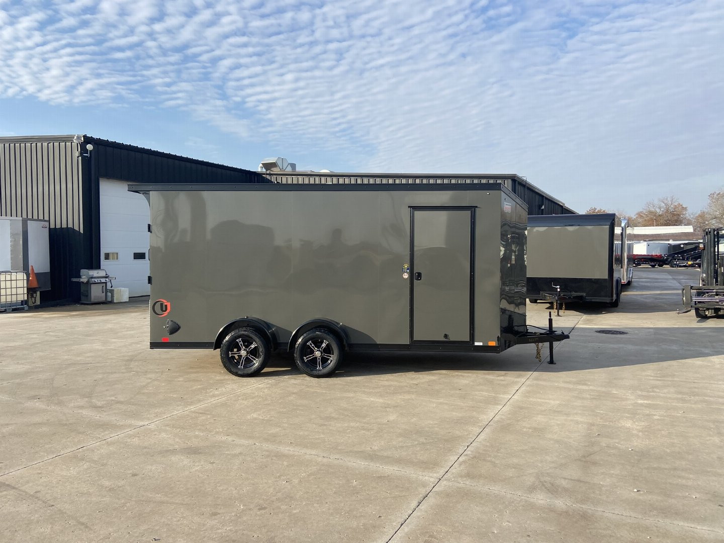 New United UJ 7x16 V-Nose Enclosed Cargo Trailer