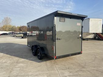 New United UJ 7x16 V-Nose Enclosed Cargo Trailer