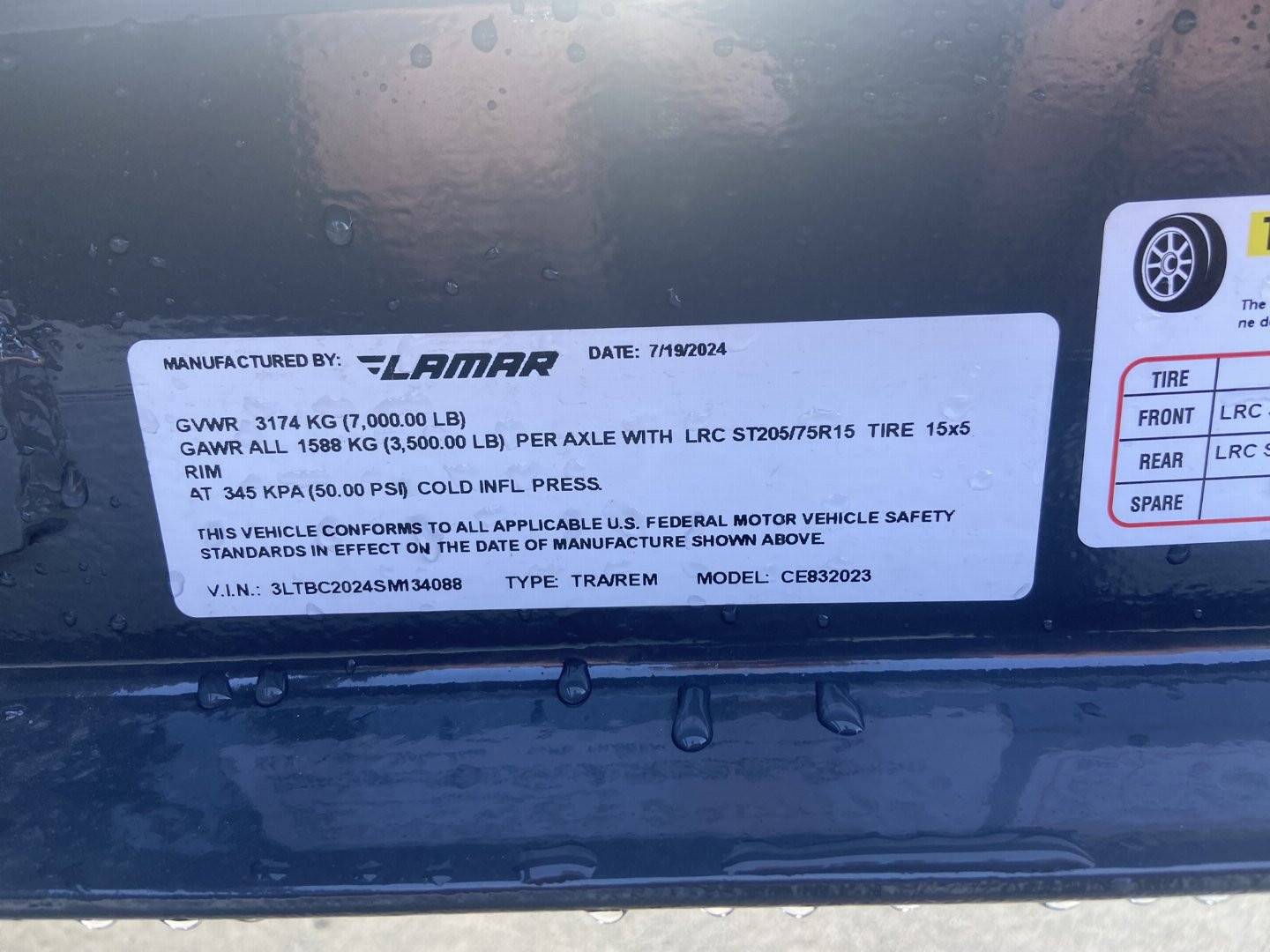New Lamar 83"x20' Car Hauler