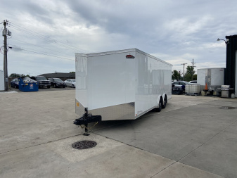 New United CLAV 8.5x27 V-Nose Racing Trailer